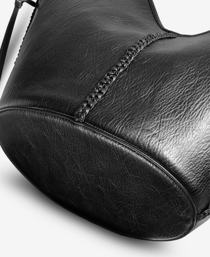 Braided-Edge V-Shaped Tote