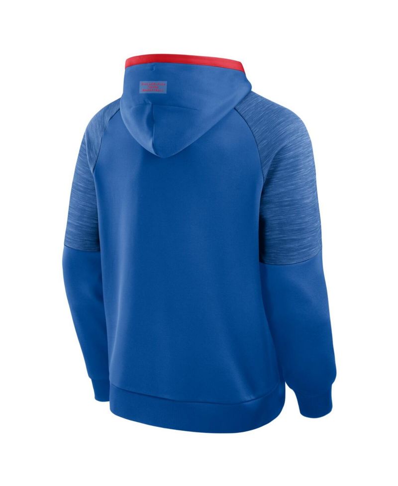 Men's Royal Philadelphia 76ers Pick Roll Defender Pullover Hoodie