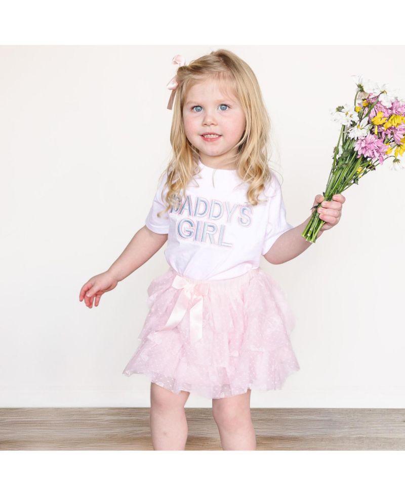 Big Girls Daddy's Patch Short Sleeve T-Shirt