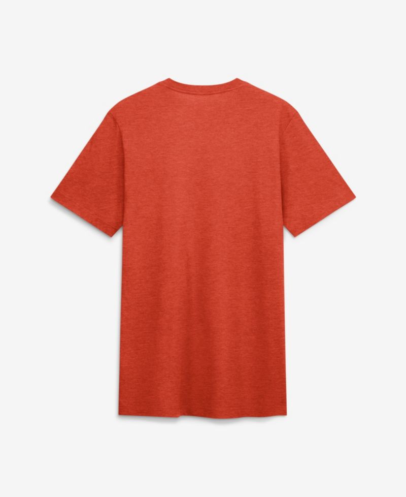 Men's Orange Houston Astros Tri-Blend Logo T-Shirt