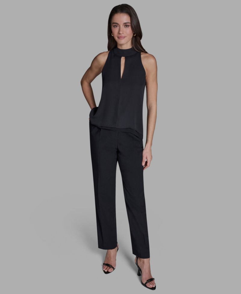 Women's Sleeveless Halter Neck Blouse