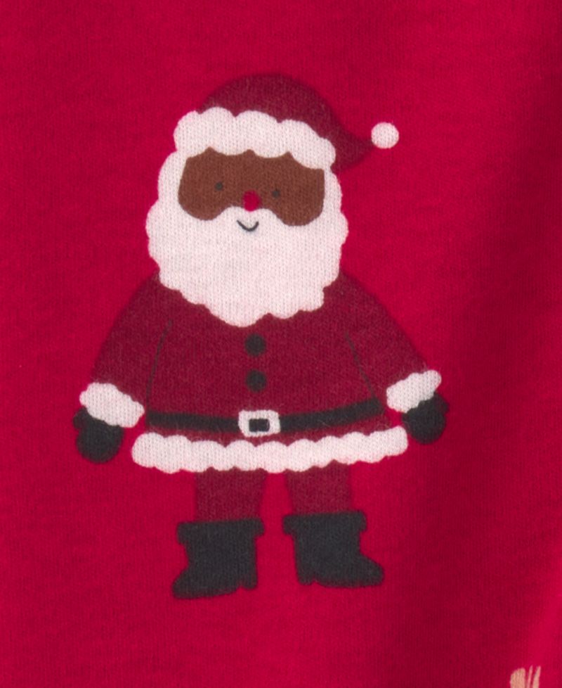 Baby Boys' and Girls' Santa Footed 2-Way Zipper Sleep & Play