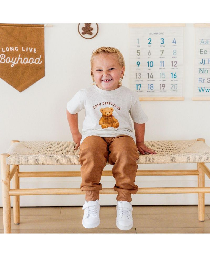 Big Boys Cozy Teddy Short Sleeve T-Shirt
