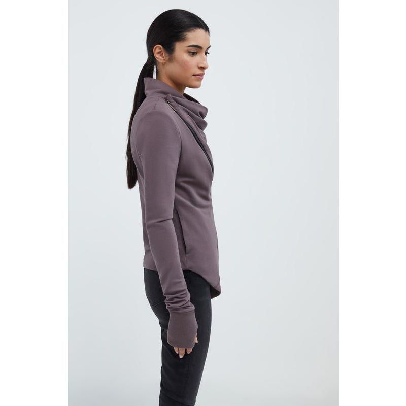 Women's Hoyt Two-Way Zip Cowl-Neck Sweatshirt Jacket with Side Pockets