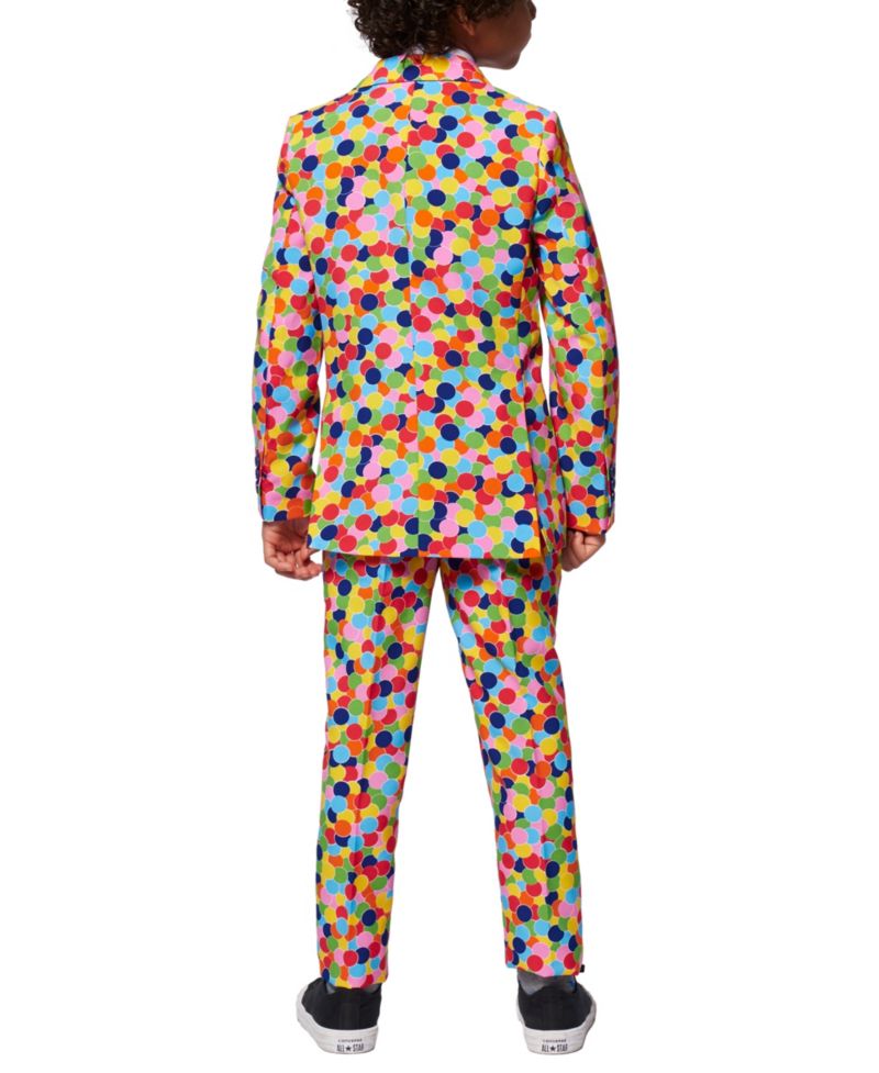 Toddler and Little Boys 3-Piece Confetteroni Party Suit Set