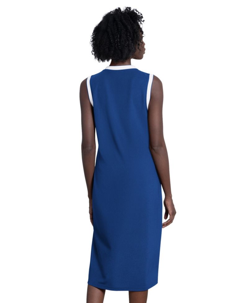 Women's New York Mets Line Up Sneaker V-Neck Maxi Dress