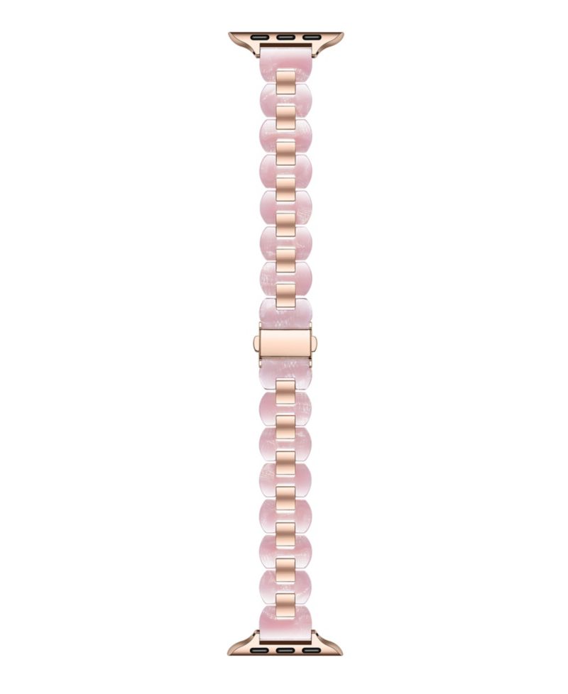 Women's Aria Scalloped Resin Stainless Steel Band for Apple Watch