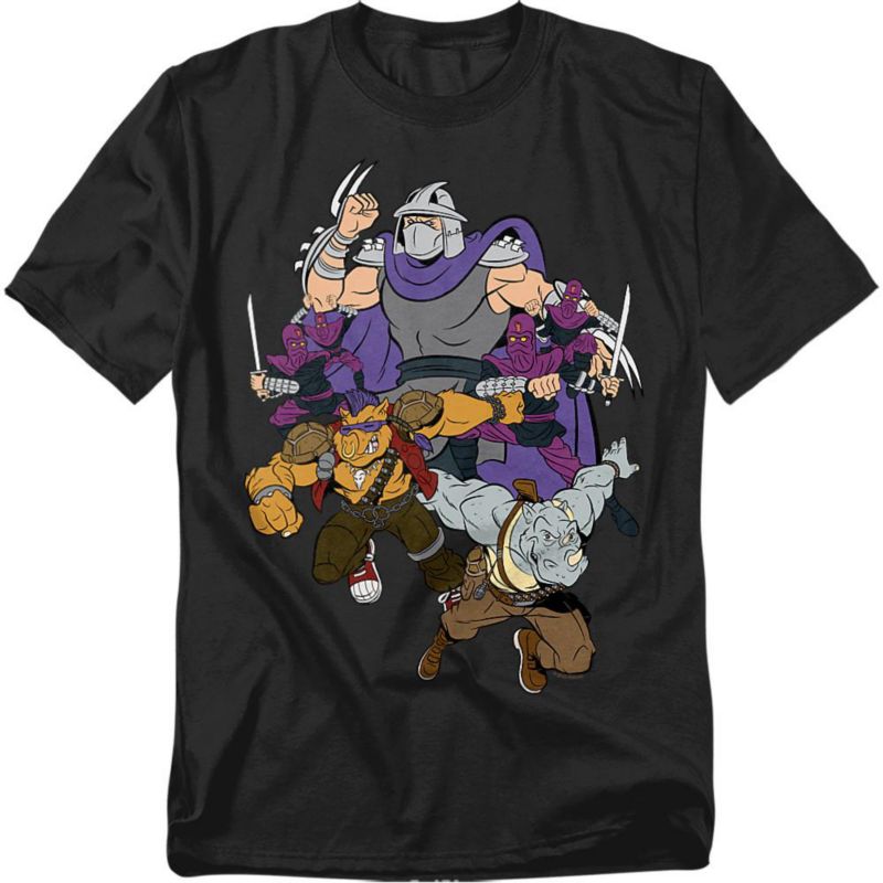 Big & Tall Shredder And Foot Clan T-Shirt