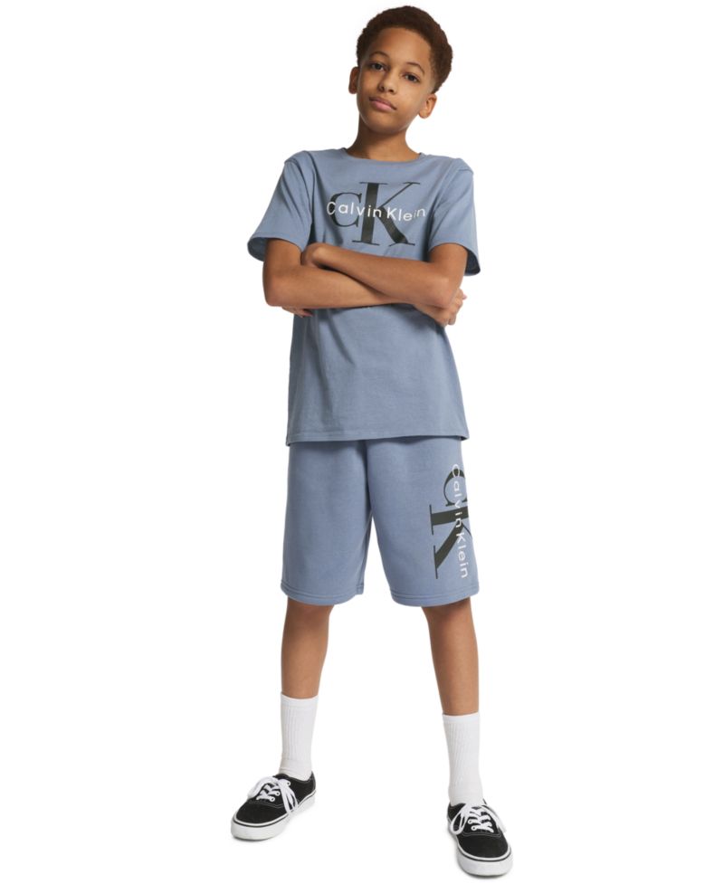 Boys' 8-20 CK Graphic Knit Pull-On Shorts