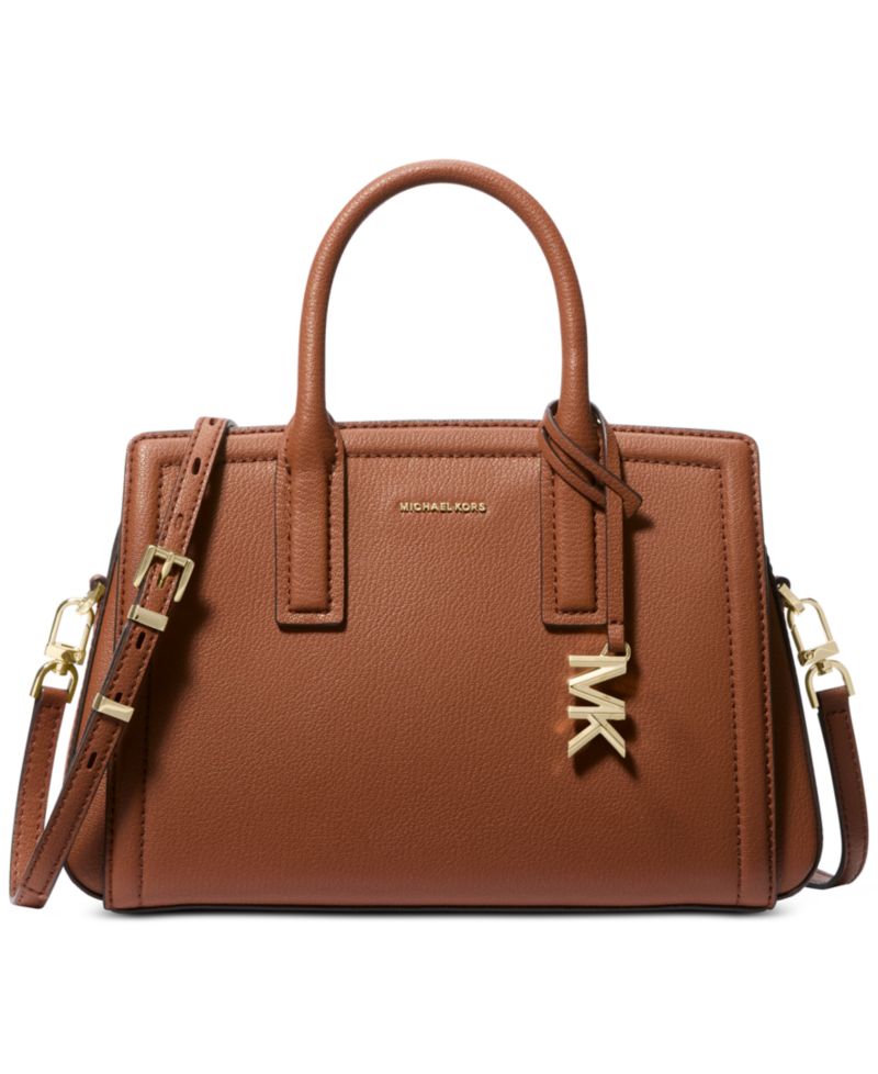 Michael Kors Laila Small Leather Satchel Bag