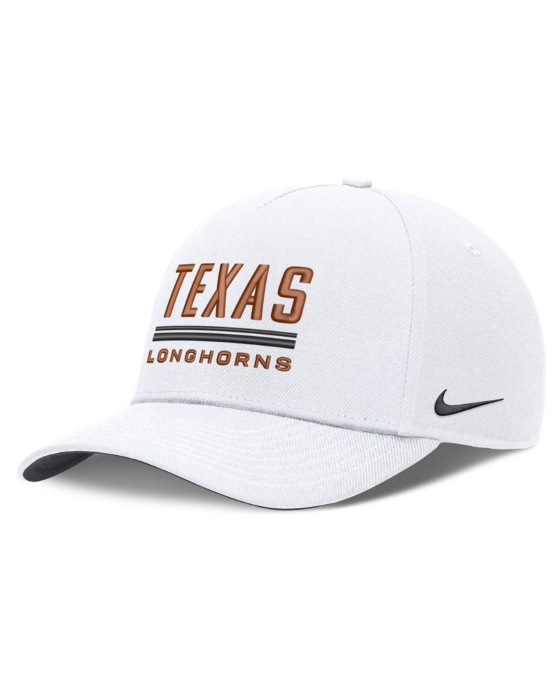 Men's White Texas Longhorns 2026 Sideline Dri-FIT Rise Adjustable Hat