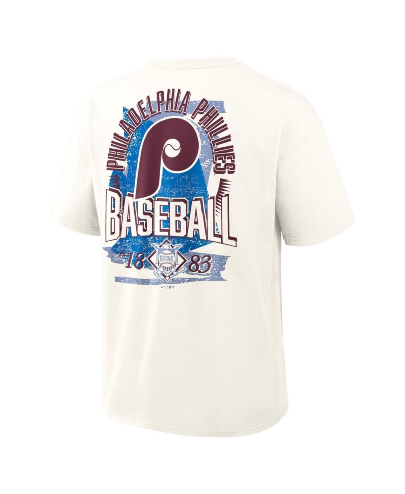 Men's Cream Philadelphia Phillies Max90 Arch Heavyweight T-Shirt