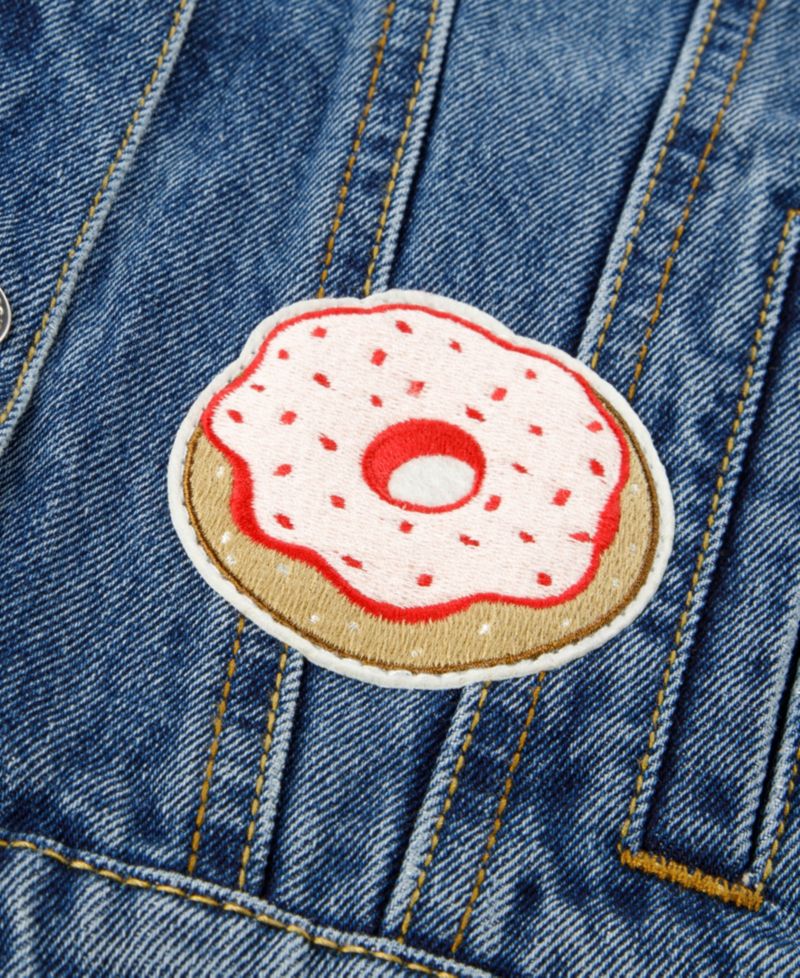 Girls' 4-6X Patched Denim Trucker Jacket