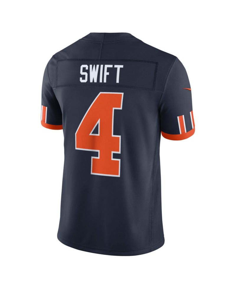 Men's D'Andre Swift Navy Chicago Bears 2026 Rivalries Collection Vapor F.U.S.E Stitched Limited Jersey