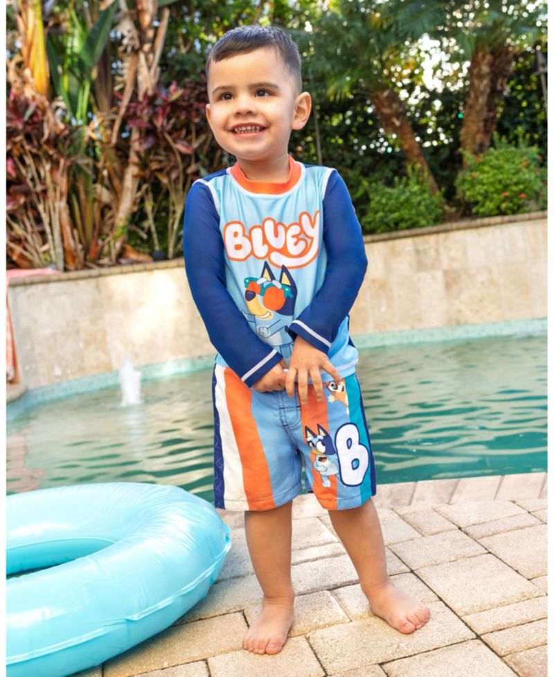 Baby Boys (12M - 18M) Piece Rash Guard and Swim Trunks Set