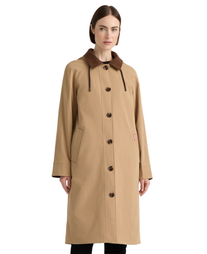 Women's Daisy Padded Longline Hooded Trench Coat