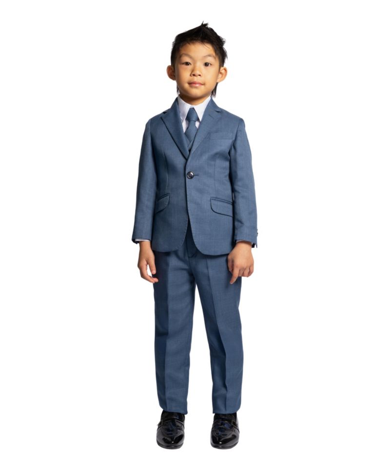 Toddler Boys Osiris Slim Fit 5-Piece Shirt, Tie, Jacket, Vest and Pants Suit Set