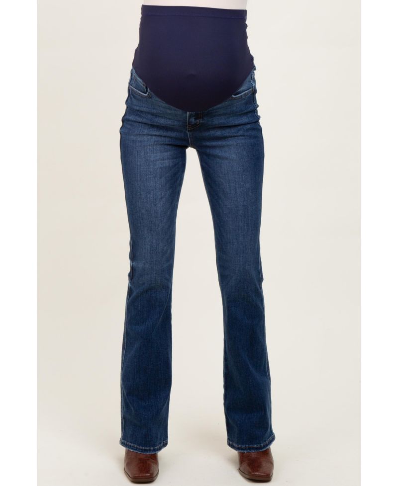 Women's Dark Wash Super High Rise Bootcut Jeans