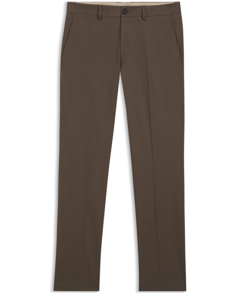 Men's Stretch Cotton-Silk Slim-Fit Pants