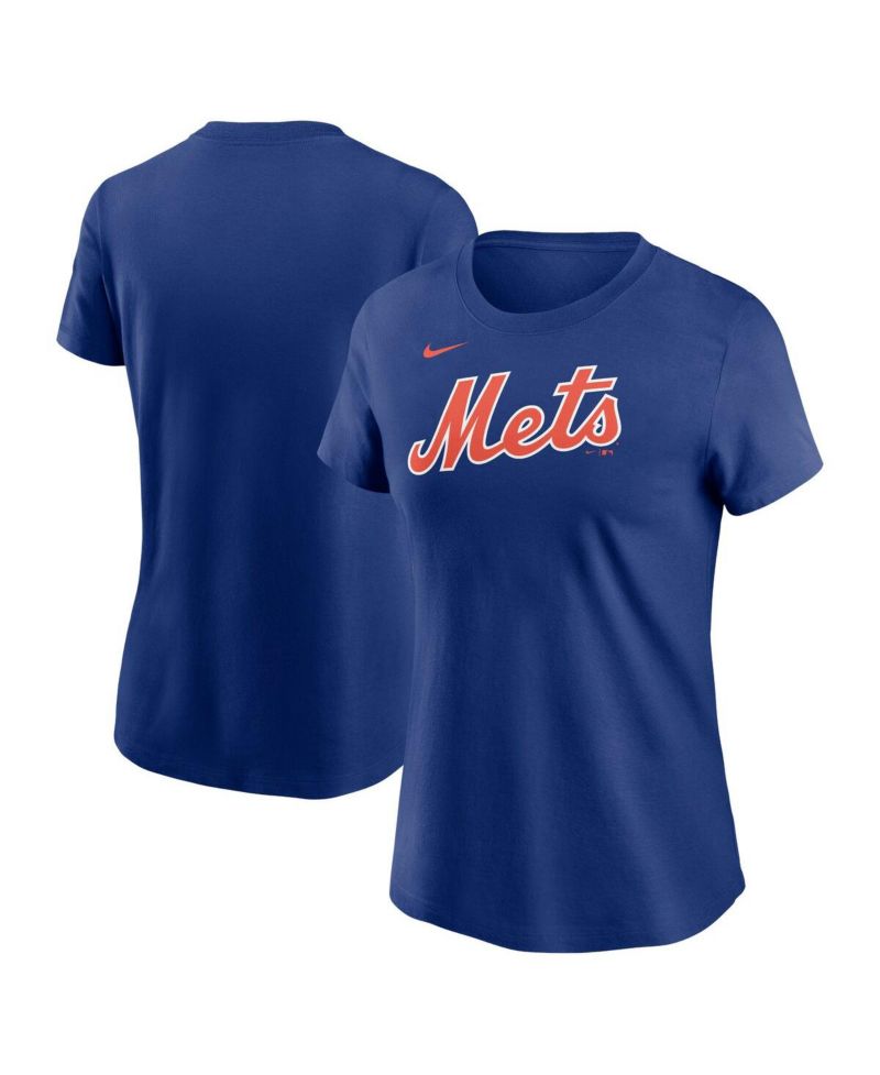 Women's Royal New York Mets Wordmark T-Shirt