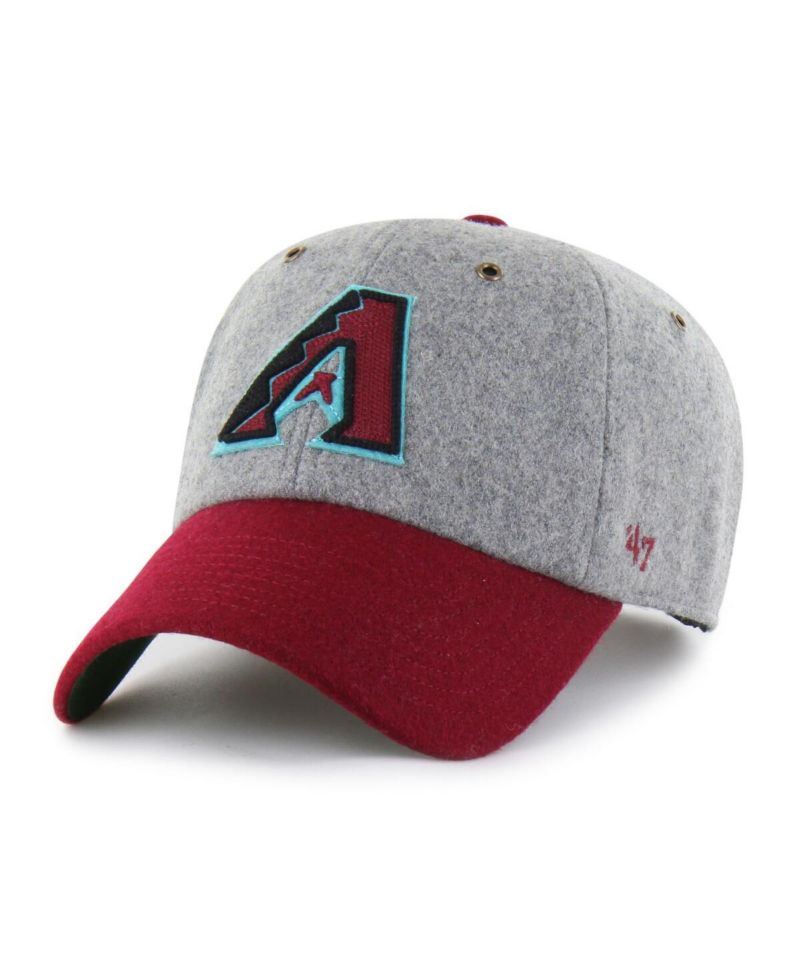 Men's Gray/Red Arizona Diamondbacks Golden Age Wool Clean Up Adjustable Hat