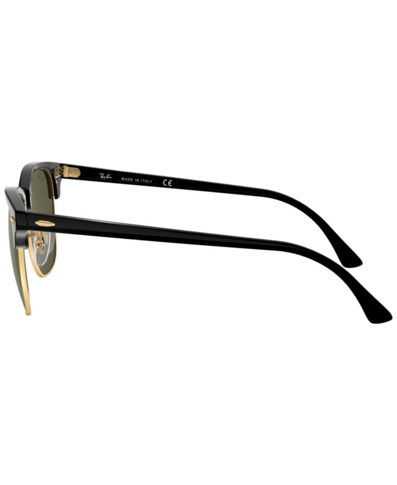 Unisex Low Bridge Fit Sunglasses, RB3016F CLUBMASTER CLASSIC 55