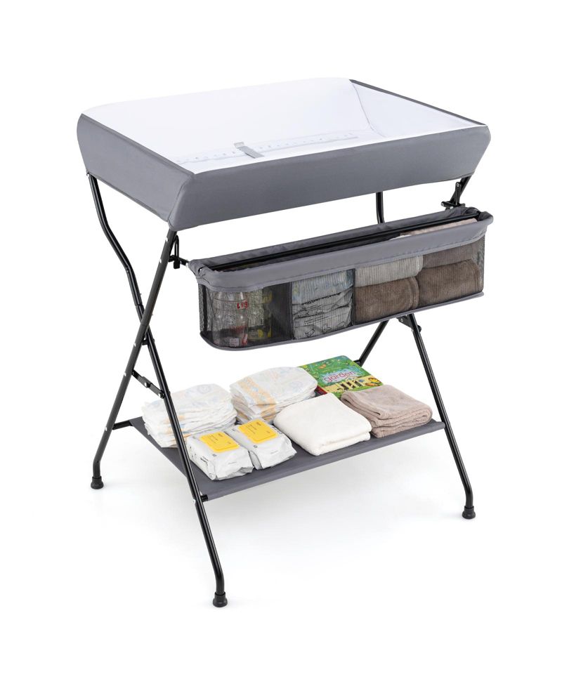 Baby Storage Folding Diaper Changing Table