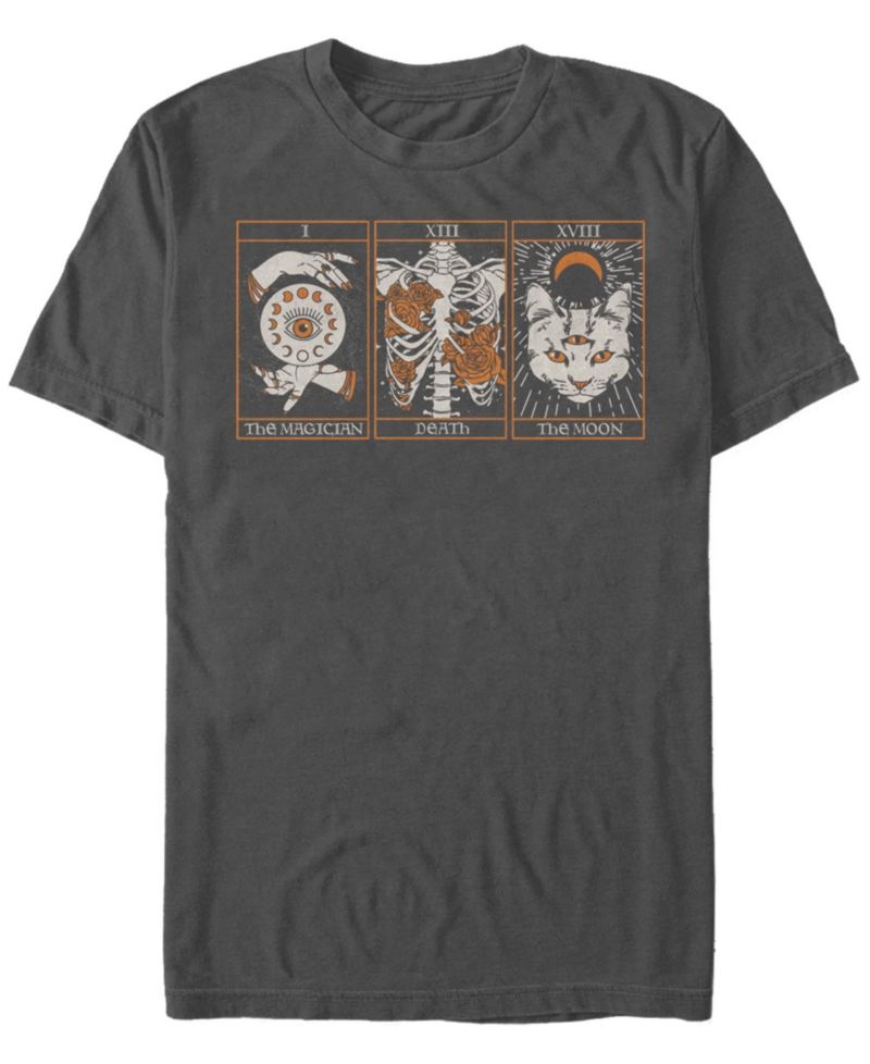 Men's Spooky Tarot Set Short Sleeve Crew T-shirt