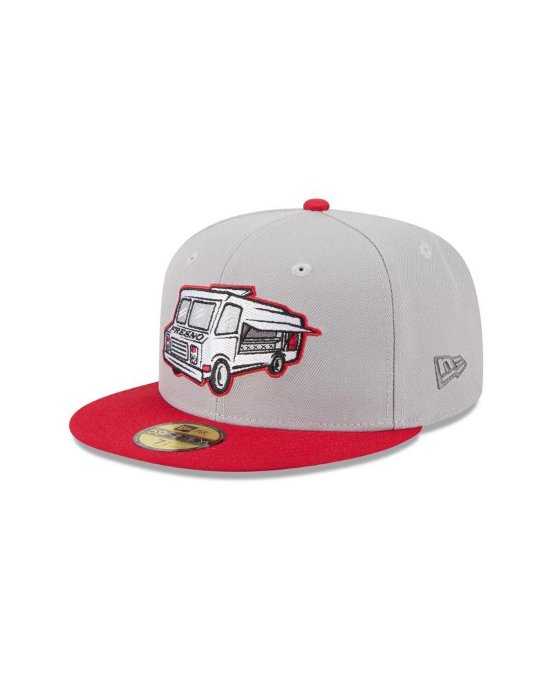 Men's Gray Fresno Grizzlies Theme Nights 59FIFTY Fitted Hat
