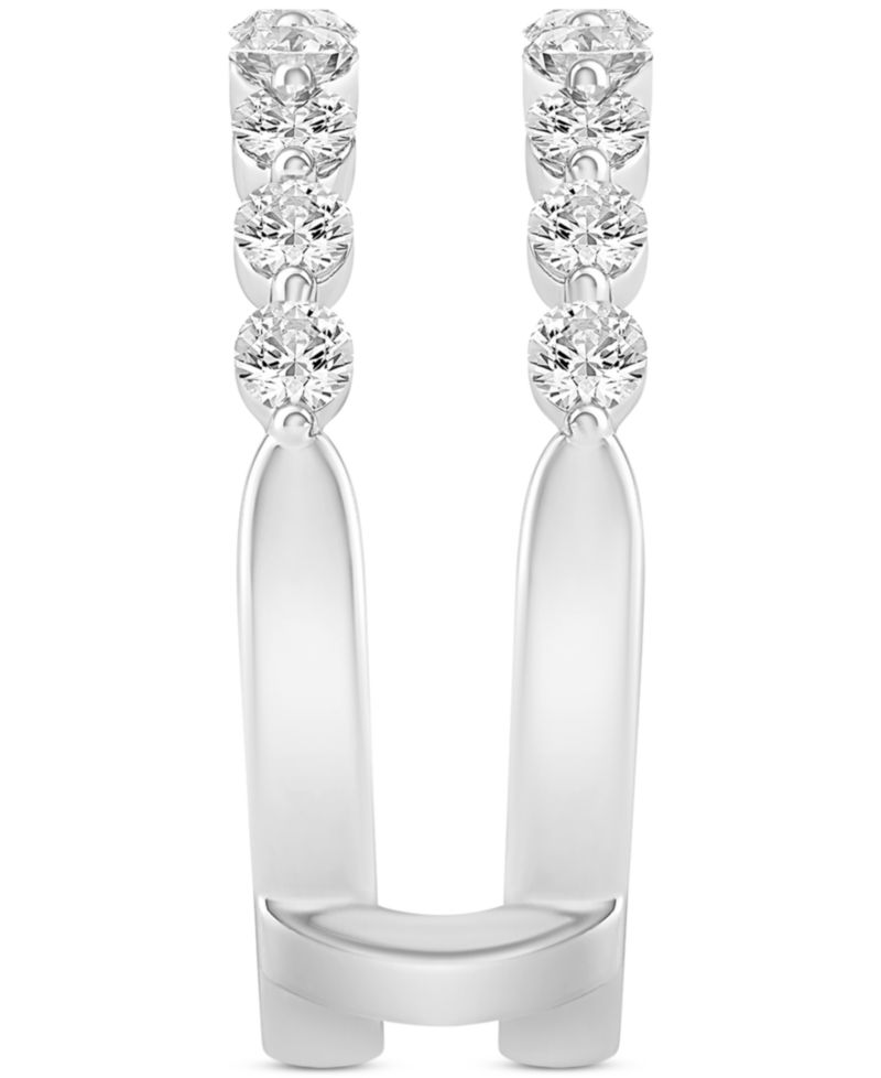 Diamond Double Row Enhancer Ring (1 ct. t.w.) in 14k White Gold