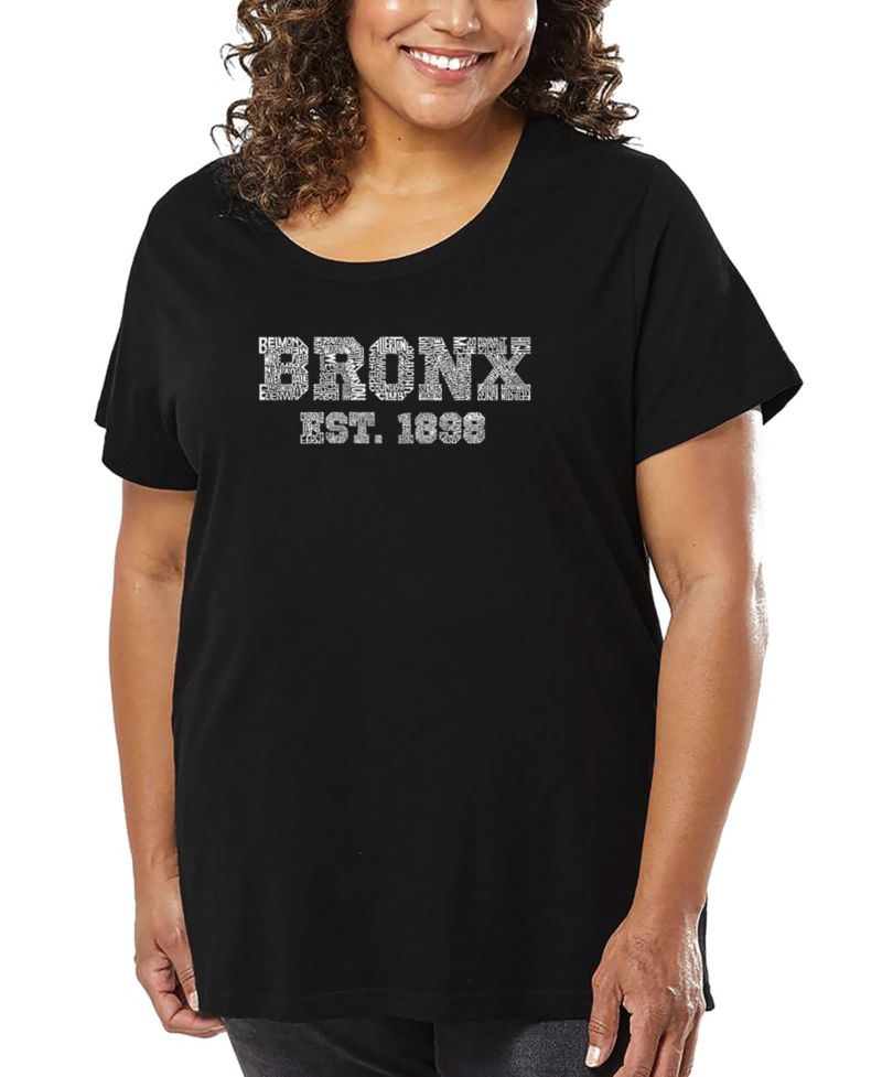Plus Size Popular Neighborhoods In Bronx Word Art T-Shirt