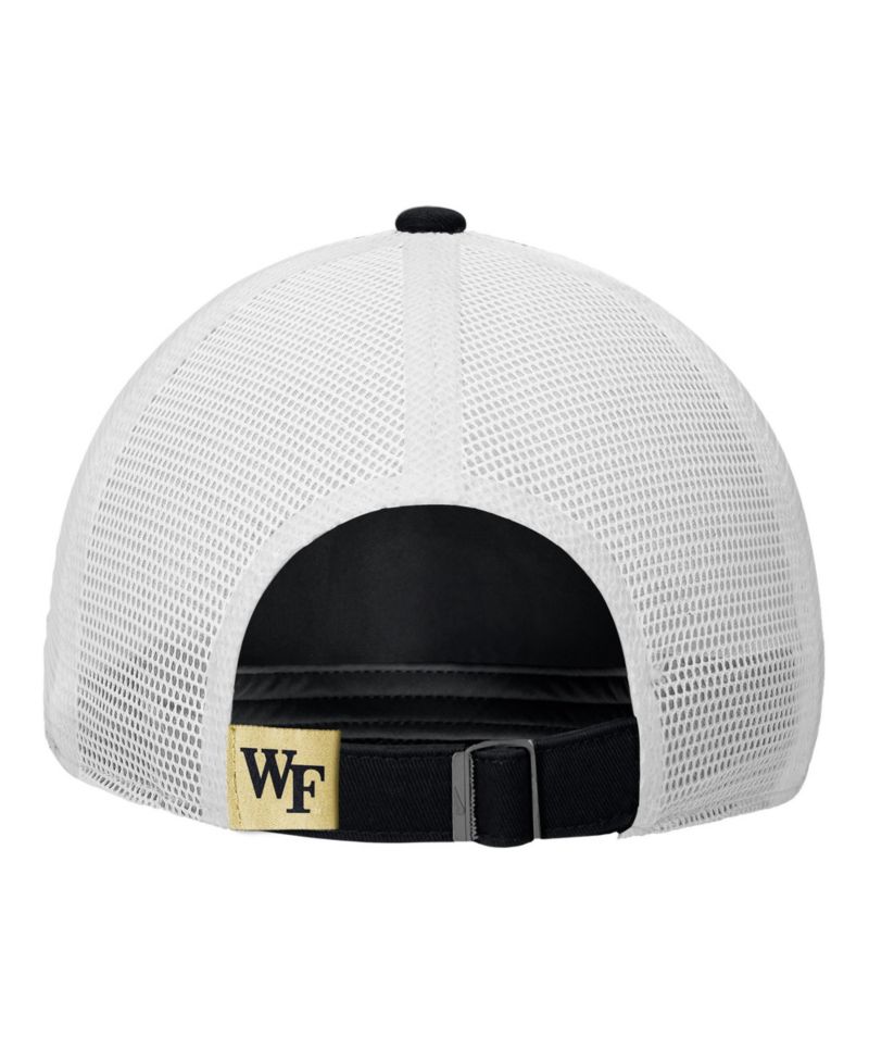 Men's Black Wake Forest Demon Deacons On-Field Club Adjustable Trucker Hat