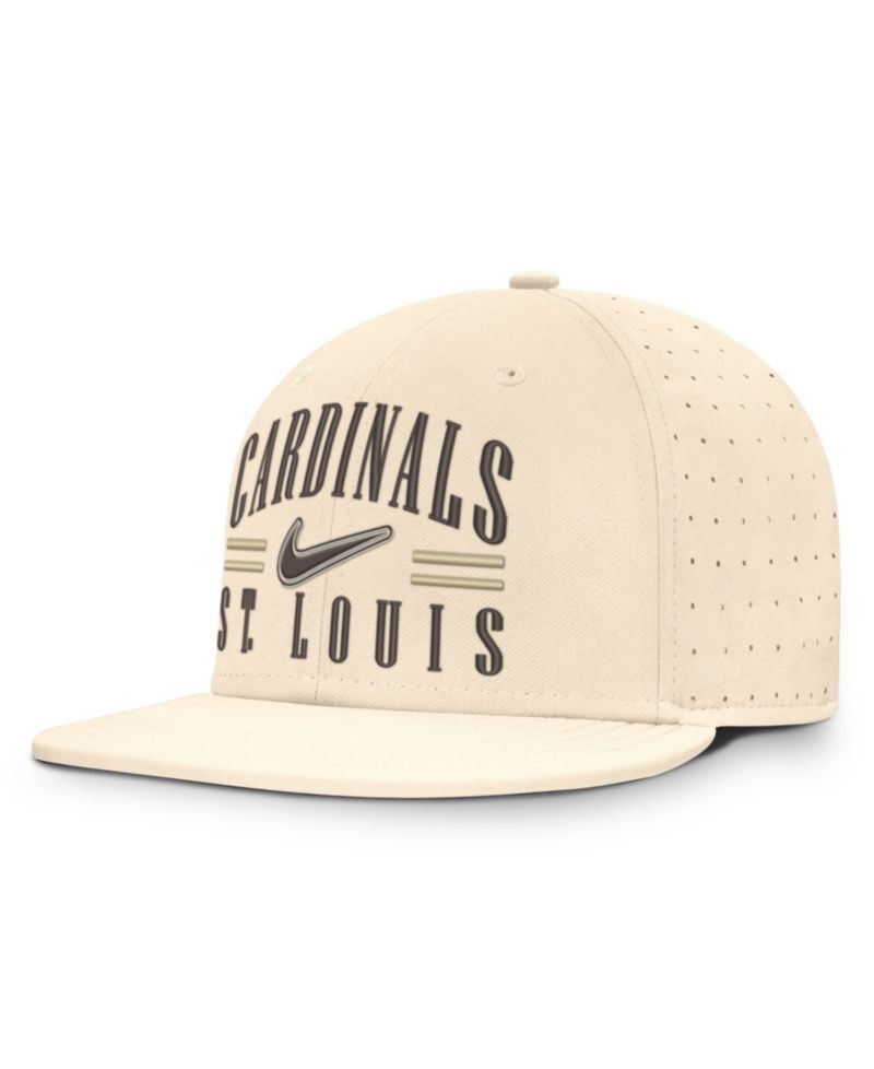 Men's Natural St. Louis Cardinals True Dri-FIT AeroBill Fitted Hat