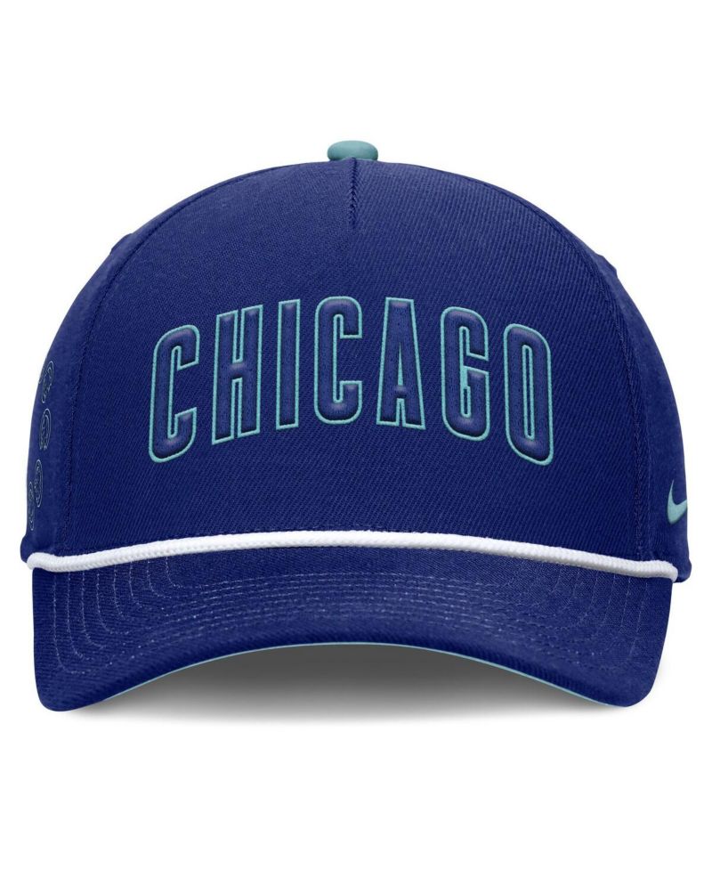 Men's Royal Chicago Cubs Father's Day Rise Adjustable Hat