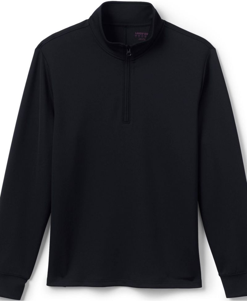 Men's School Uniform Quarter Zip Pullover T-Shirts