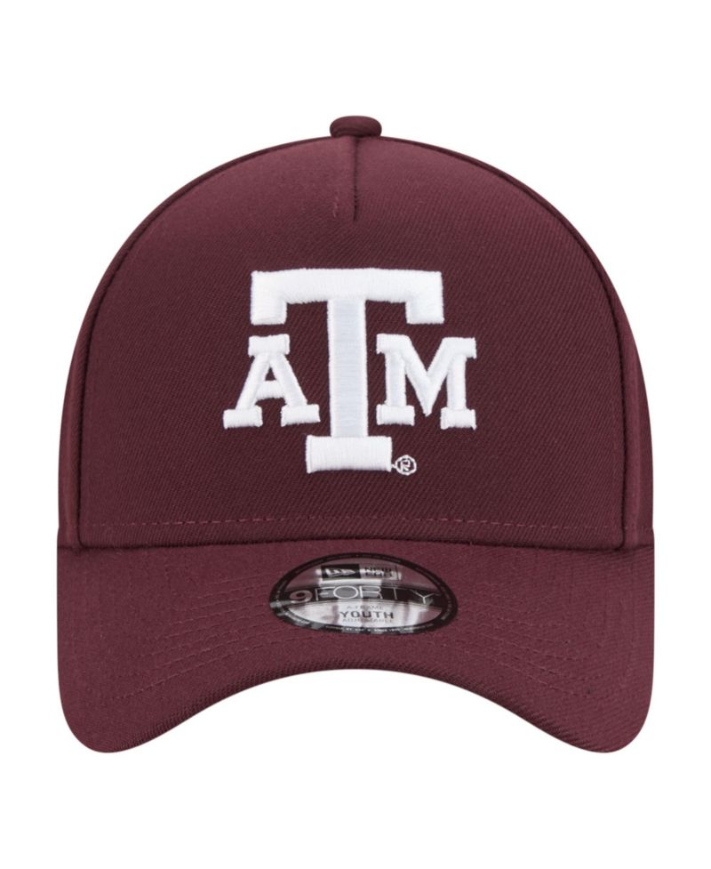 Big Boys and Girls Maroon Texas A&M Aggies 9FORTY A-Frame Adjustable Hat