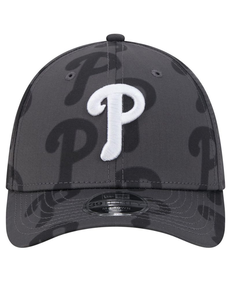 Men's Gray Philadelphia Phillies Halftone 39THIRTY Flex Hat