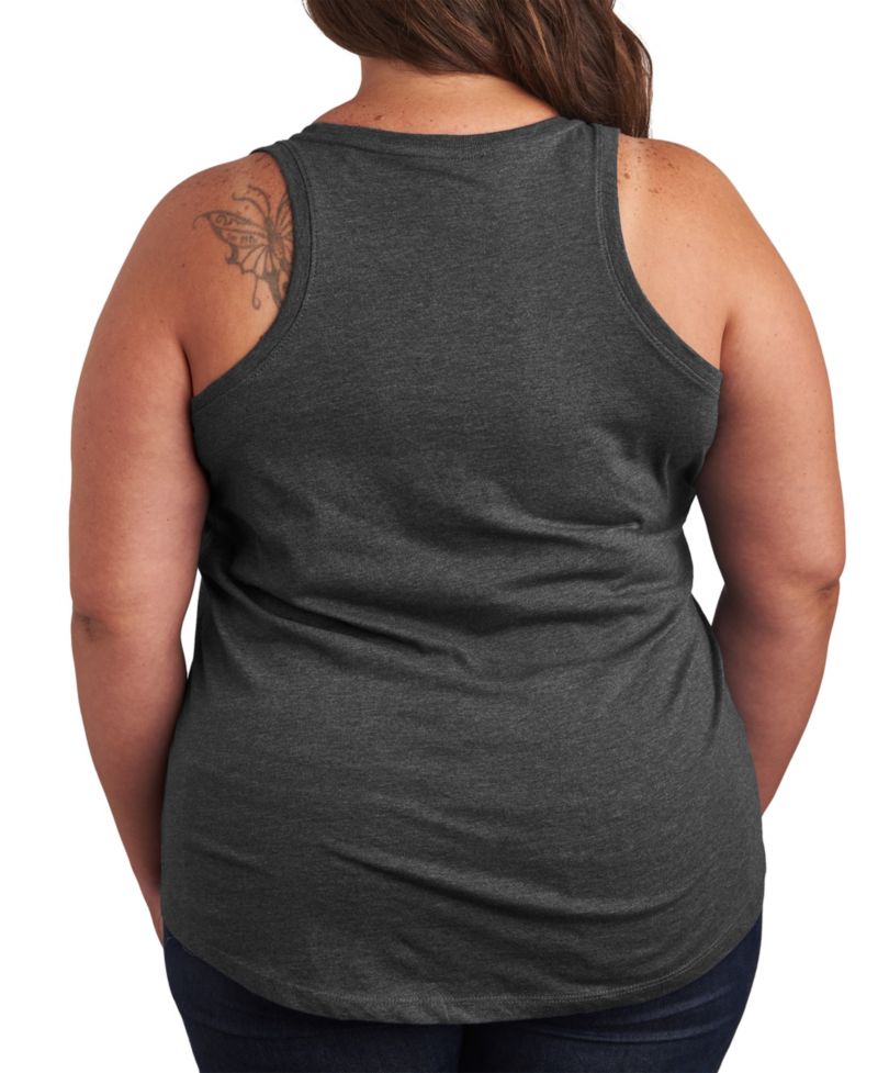 Plus Size Instant Message Cookouts Sunshine and Liberty Racerback Graphic Tank Top