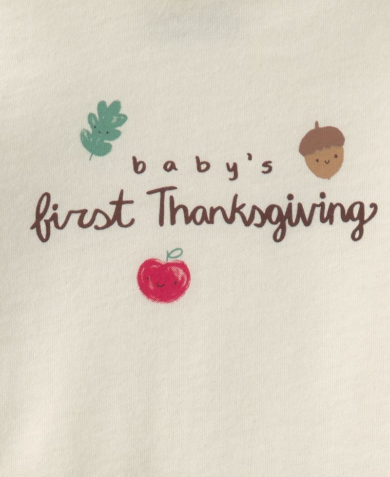 Baby Boys' and Girls' Baby's First Thanksgiving Top and Pants, 2-Piece Set