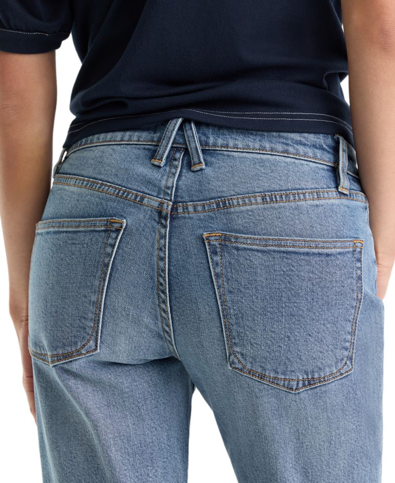 Women's Vintage Mid-Rise Straight-Leg Ankle Jeans