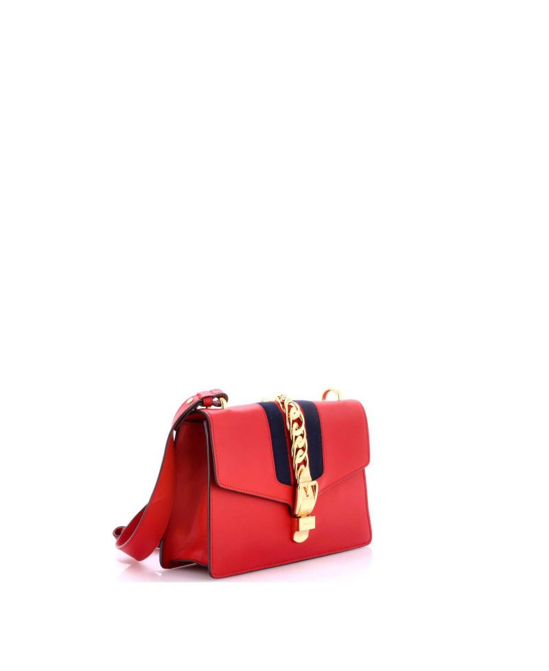 Small Sylvie Shoulder Bag Leather