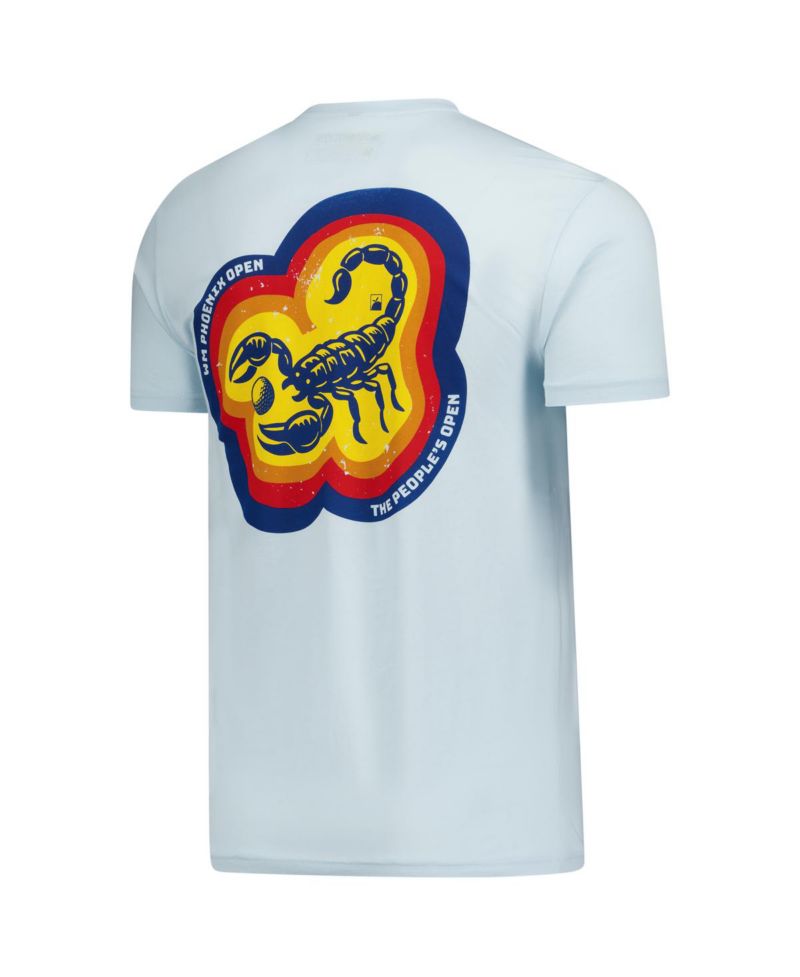 Men's & Women's Light Blue WM Phoenix Open Disco Scorpion T-Shirt