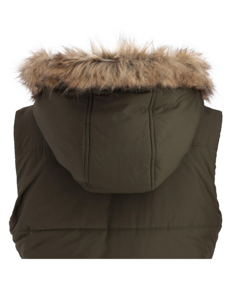 Women's Quilted Toggle Hooded Puffer Vest