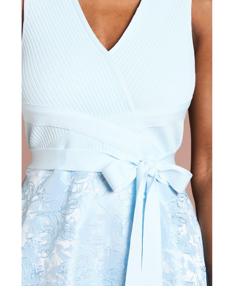 Women's V-Neck Sleeveless A-Line Midi Dress
