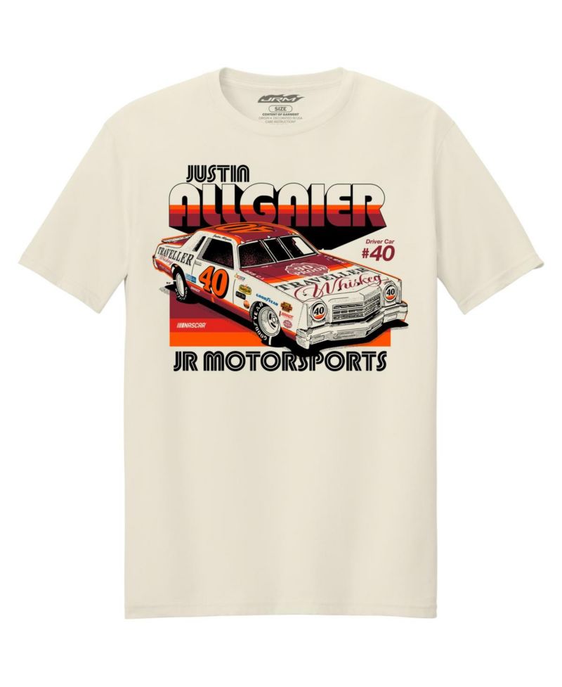 Men's Cream Justin Allgaier Traveler Whiskey T-Shirt