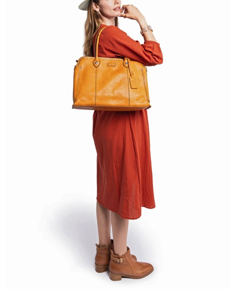 Soul Stud Large Leather Satchel Bag