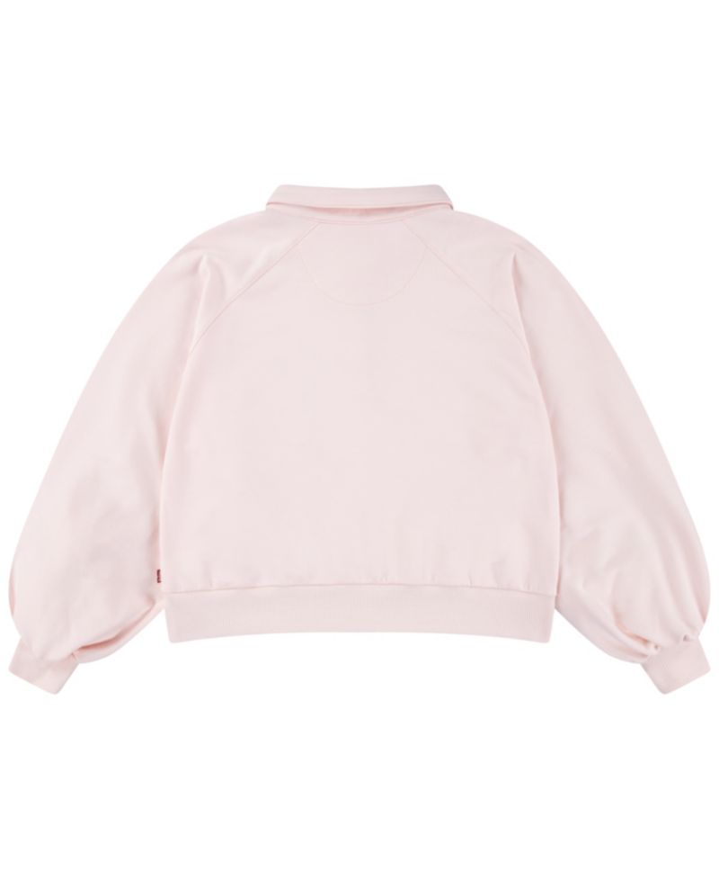 Girls' 7-16 Voluminous Long-Sleeve Shirt Collar Top