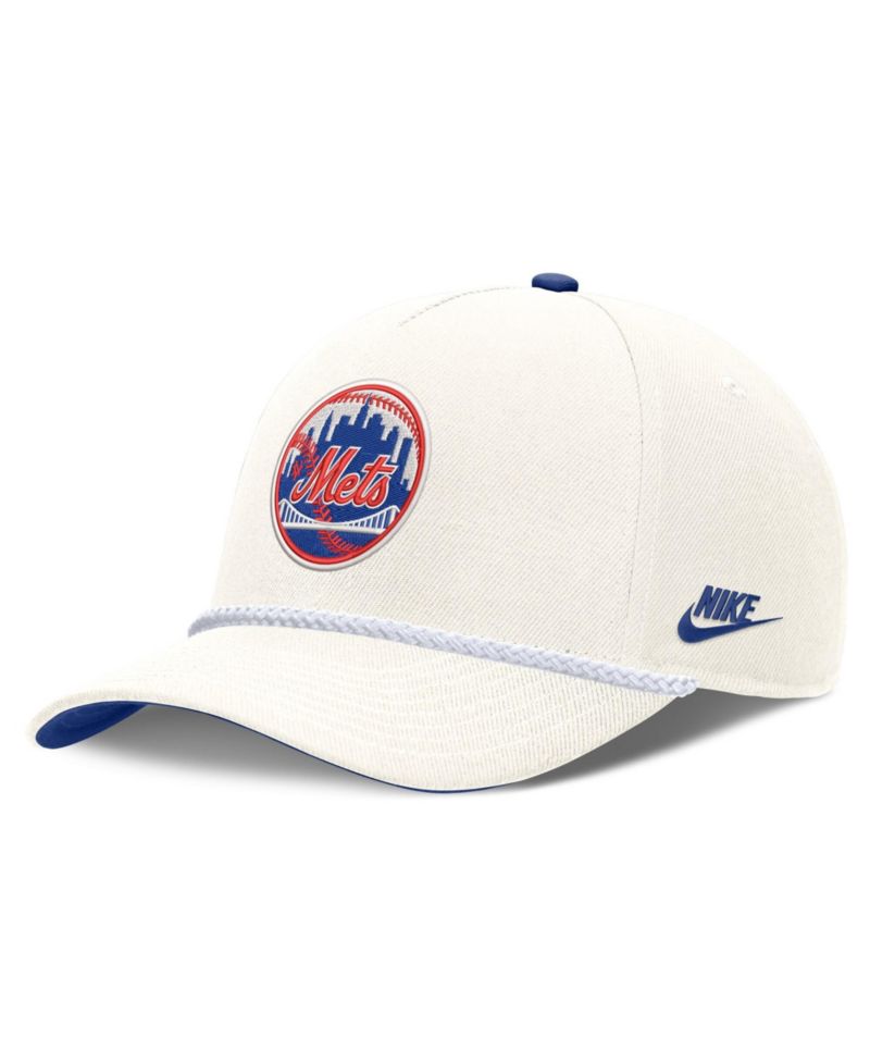 Men's Cream New York Mets Cooperstown Rise Adjustable Hat