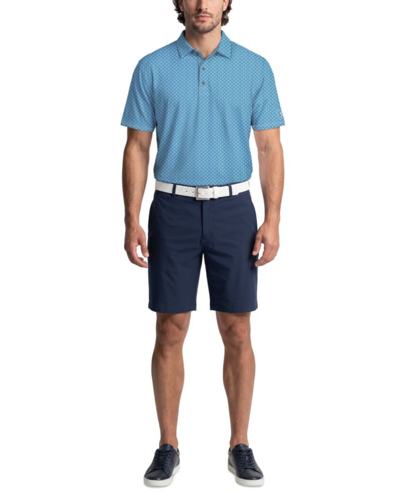 Men's Essential Geo Printed Polo Shirt