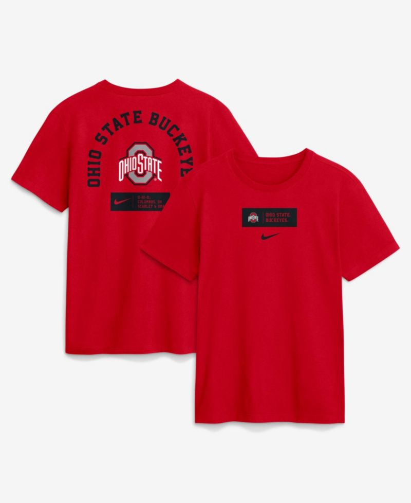 Men's Scarlet Ohio State Buckeyes Primetime Crew T-Shirt